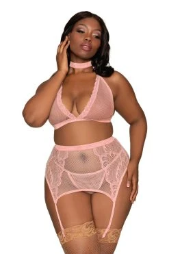 Dreamgirl Ensemble Pink Velvet