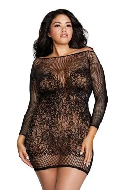 Dreamgirl Robe Longue Résille Florale