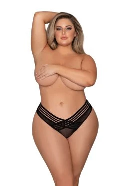 Dreamgirl String Straps Noir