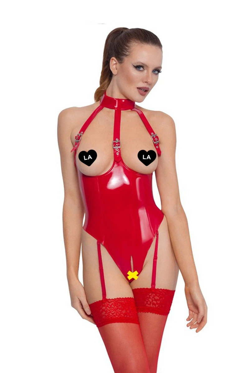 Black Level Body Ouvert Vinyle Rouge