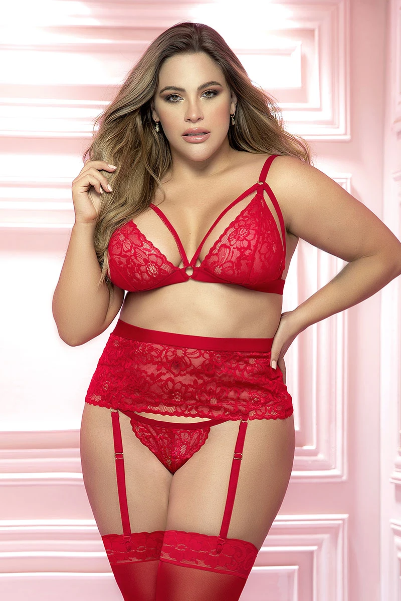 Mapalé Lingerie Ensemble Rouge 8561