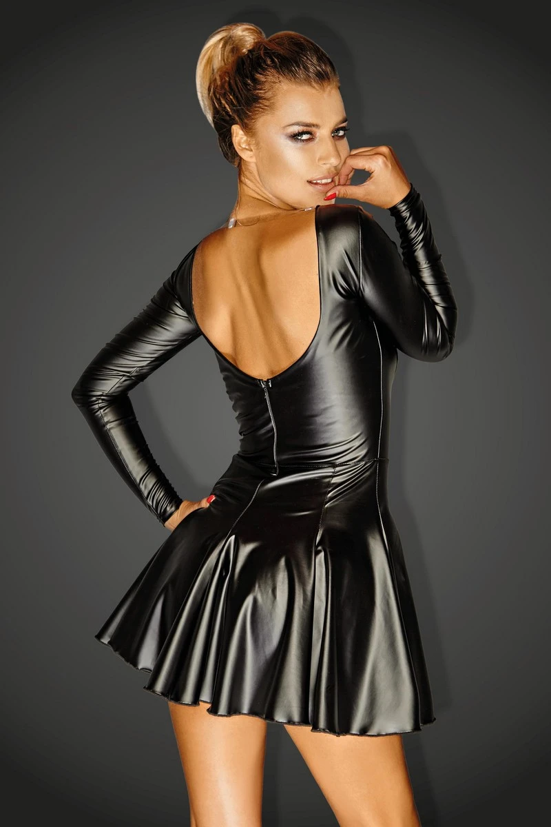 Robe wetlook Egoist Noir Handmade Robe Wetlook Egoist -Intenses Sensations Shop f124 robe 2