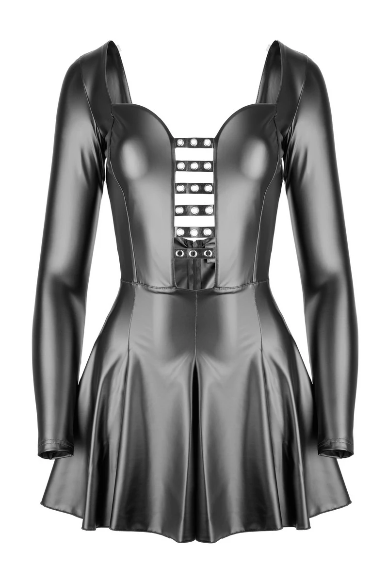 Robe wetlook Egoist Noir Handmade Robe Wetlook Egoist -Intenses Sensations Shop f124 robe 3