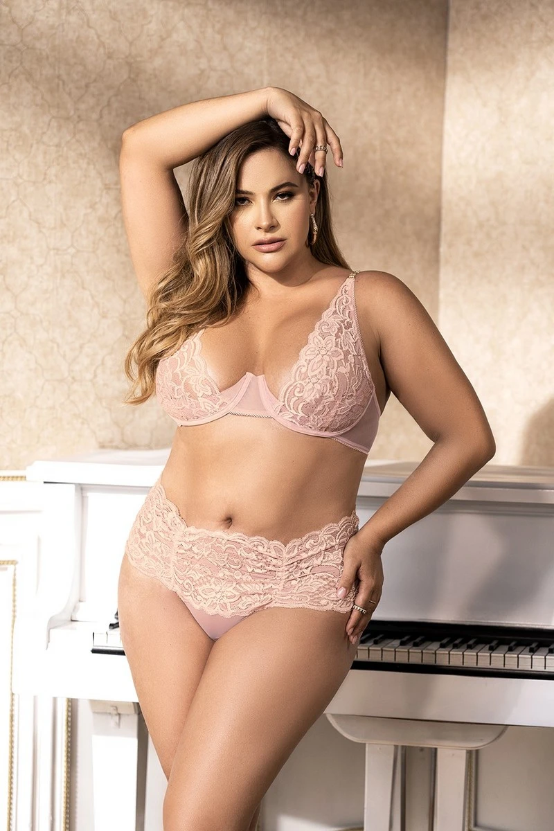 Nuisette 2 en 1 rose 7373 Mapalé Lingerie Nuisette 2 En 1 Rose 7373 -Intenses Sensations Shop mal7373x luxuryalley 4