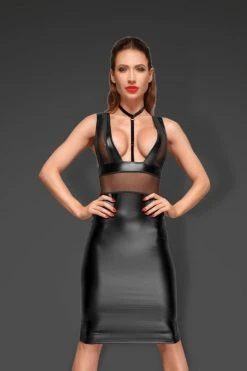 Noir Handmade Robe Longue Chocker