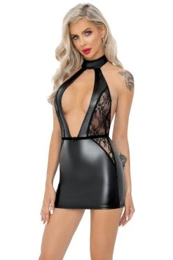 Noir Handmade Robe Décolleté Intense